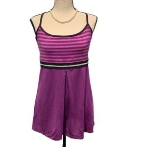 LUCY Power Strong Tank, Pink Pearl Stripe XL
